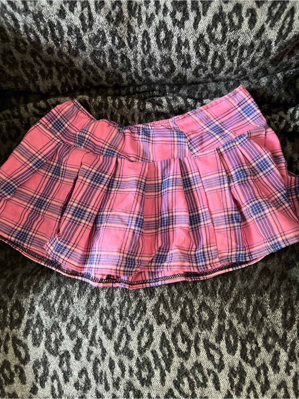 Micro Mini Plaid Stripper
Skirt